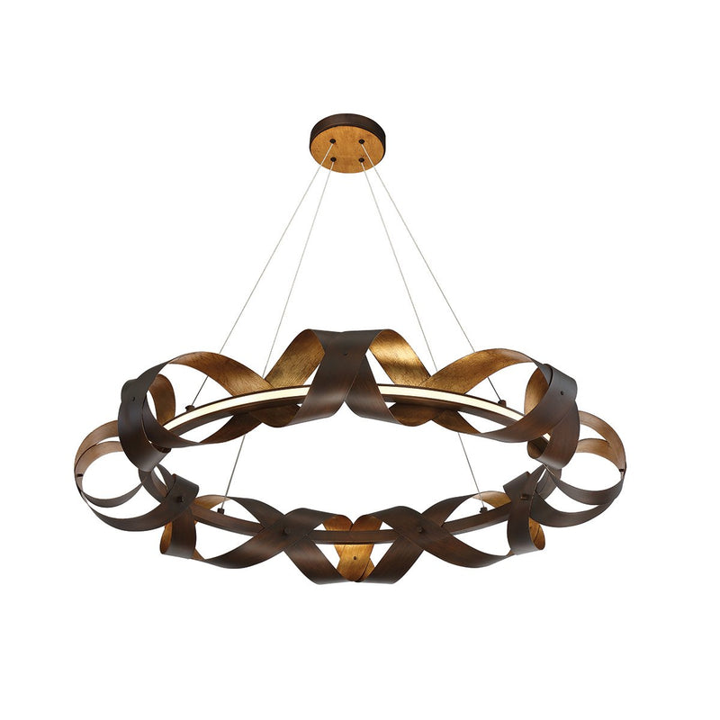 Banderia 33" Pendant in Bronze-Gold Mix