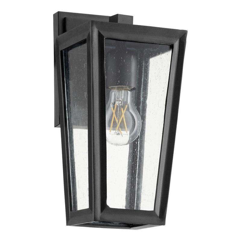 Bravo 12" Outdoor Wall Lantern in Textured Black