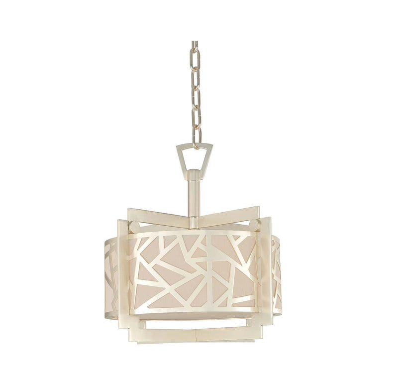 Miramar 3-Light Convertible Pendant in Rose Silver