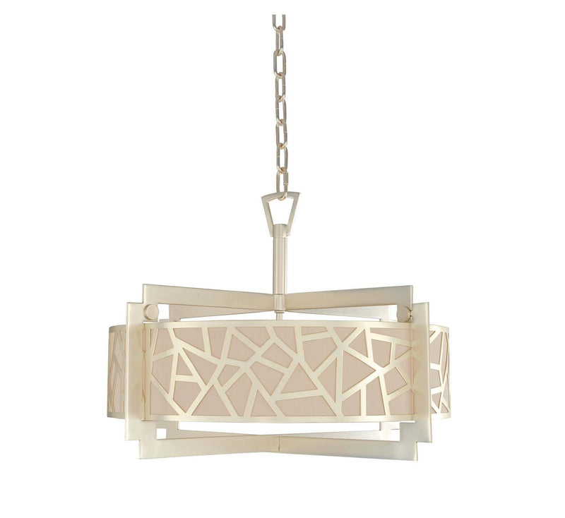 Miramar 5-Light Convertible Pendant in Rose Silver
