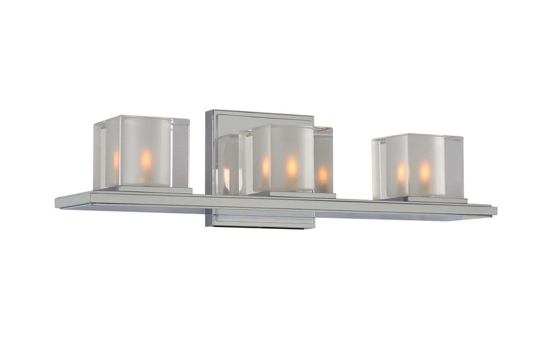 Naples 3-Light Bath Vanity Light in Chrome
