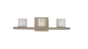 Naples 3-Light Bath Vanity Light in Satin Nickel