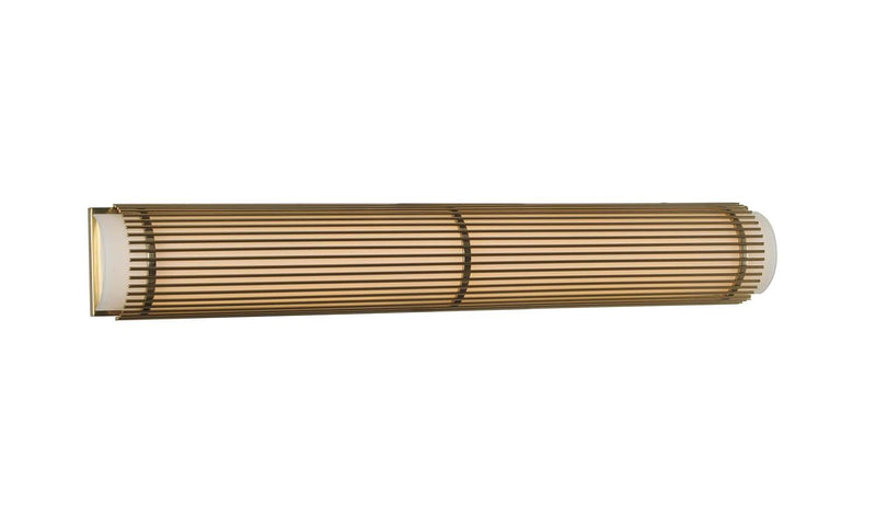 Edgewater 34" LED Bath Vanity Light in Vintage Brass
