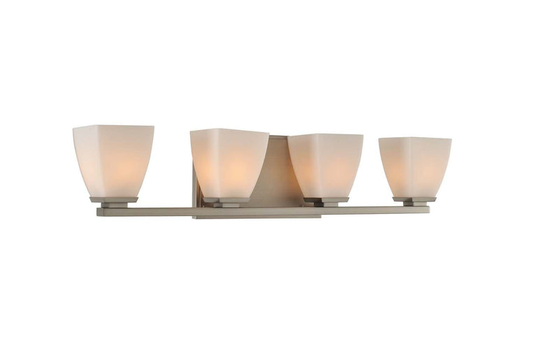 Huntington 4-Light LED Bath Vanity Light in Satin Nickel
