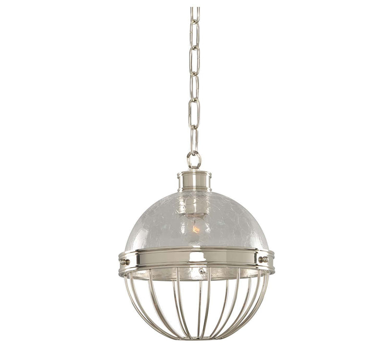 Montauk 9" Pendant in Polished Nickel