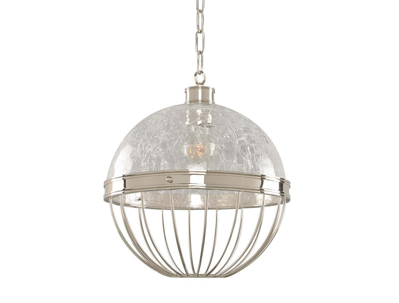 Montauk 12" Pendant in Polished Nickel