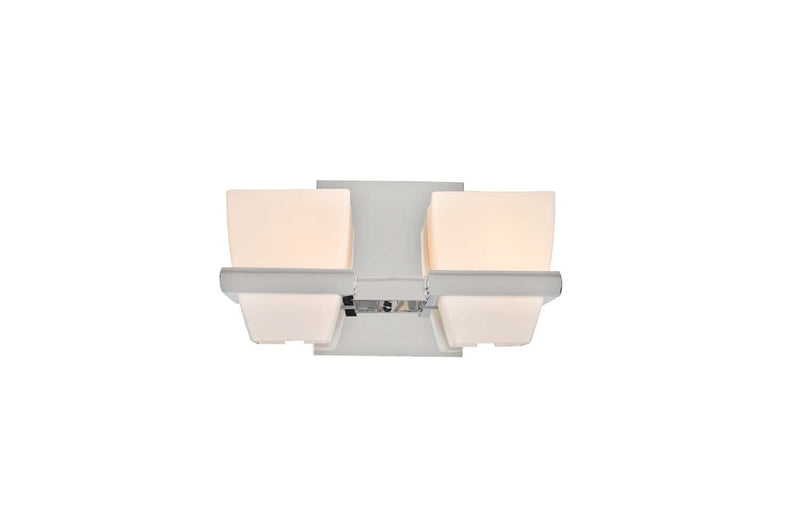 Malibu 2-Light Bath Vanity Light in Chrome