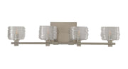 Clearwater 4-Light Bath Vanity Light in Satin Nickel