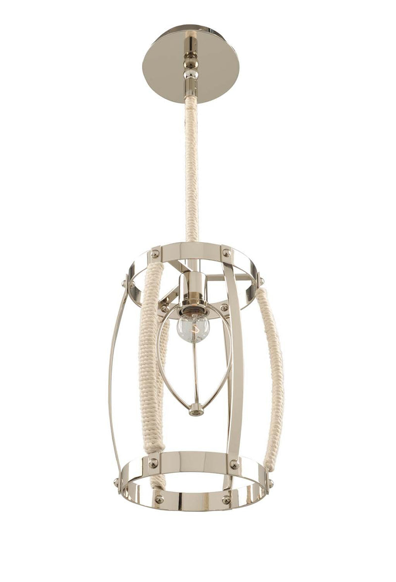 Bradbury Mini Pendant in Polished Nickel