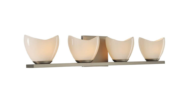 Vero 4-Light LED Bath Vanity Light in Satin Nickel