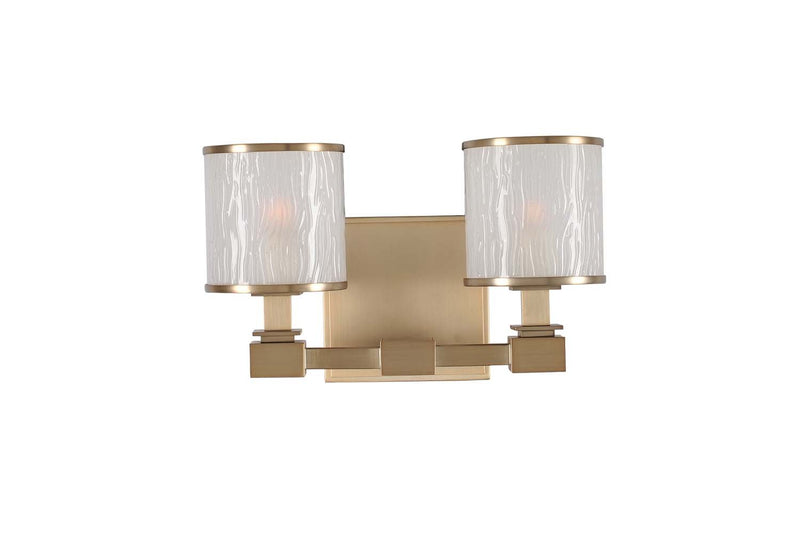 Destin 2-Light LED Bath Vanity Light in Brushed Bronze