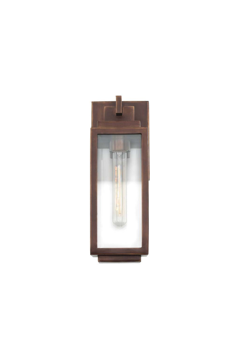 Chester Small Outdoor Wall Lantern in Copper Patina