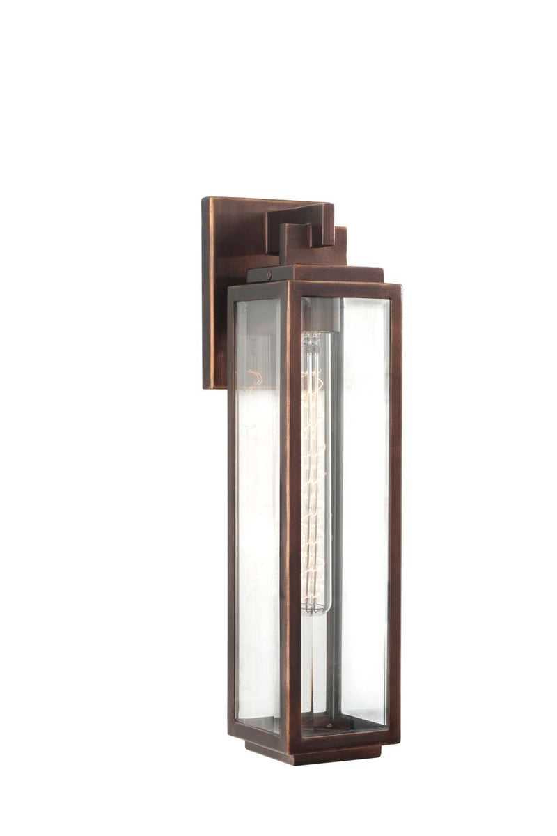 Chester Large Outdoor Wall Lantern in Copper Patina