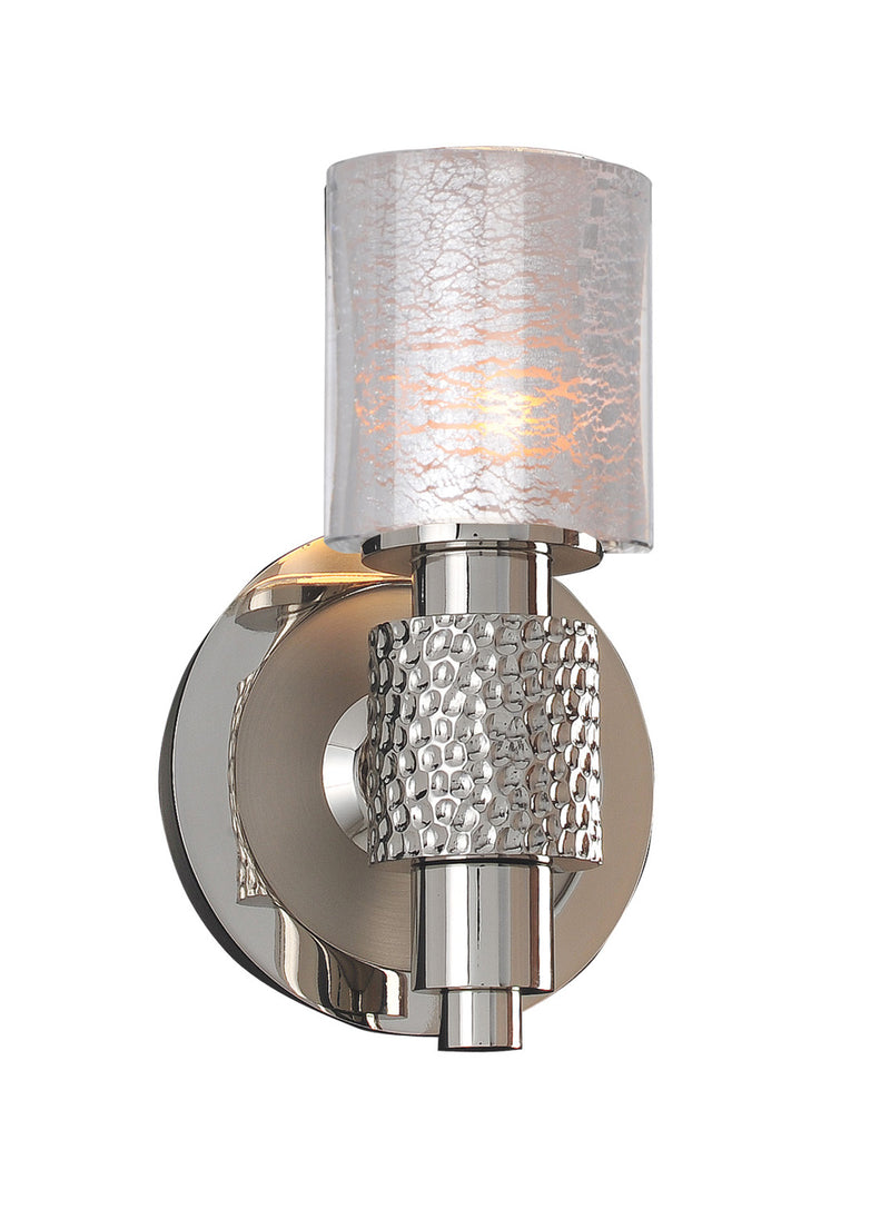 Art Deco Ashington 1-Light Bath in Polished Satin Nickel - Lamps Expo