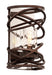 Industrial Eternity 1-Light Wall Sconce in Etruscan Bronze - Lamps Expo