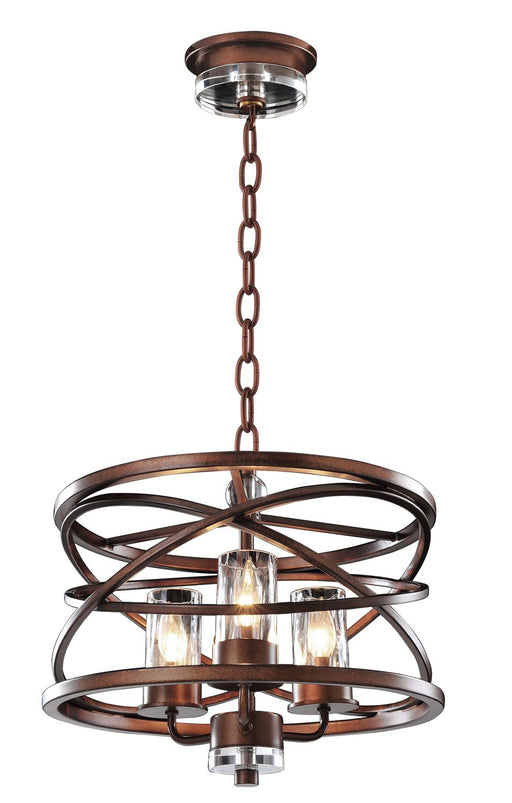 Eternity 3-Light Chandelier in Etruscan Bronze