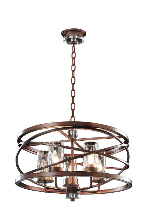 Eternity 5-Light Chandelier in Etruscan Bronze