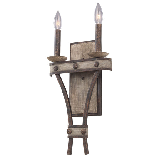 Coronado 2-Light Wall Sconce in Florence Gold