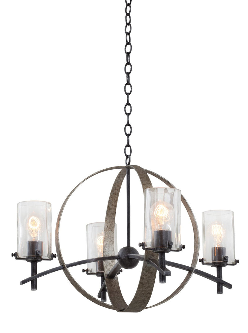 Irvine 4-Light Chandelier in Vintage Iron