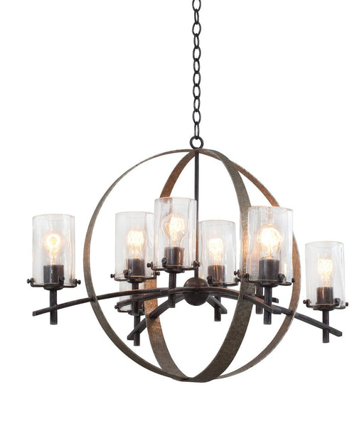Irvine 8-Light Chandelier in Vintage Iron