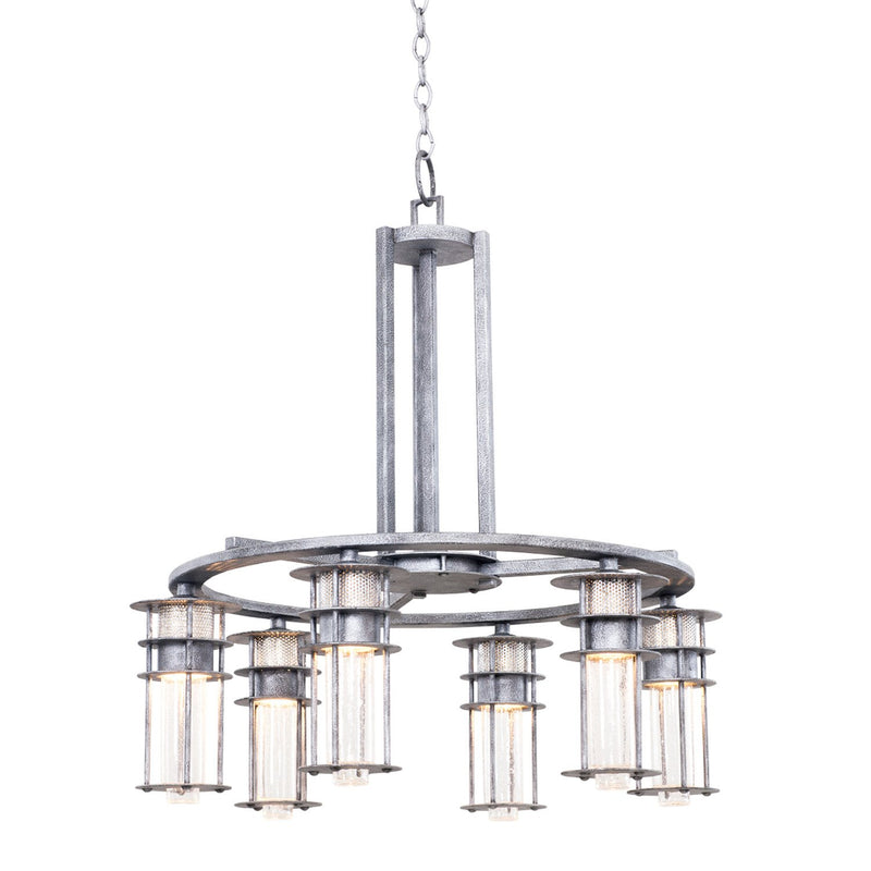 Anchorage 6-Light Chandelier in Rugged Iron