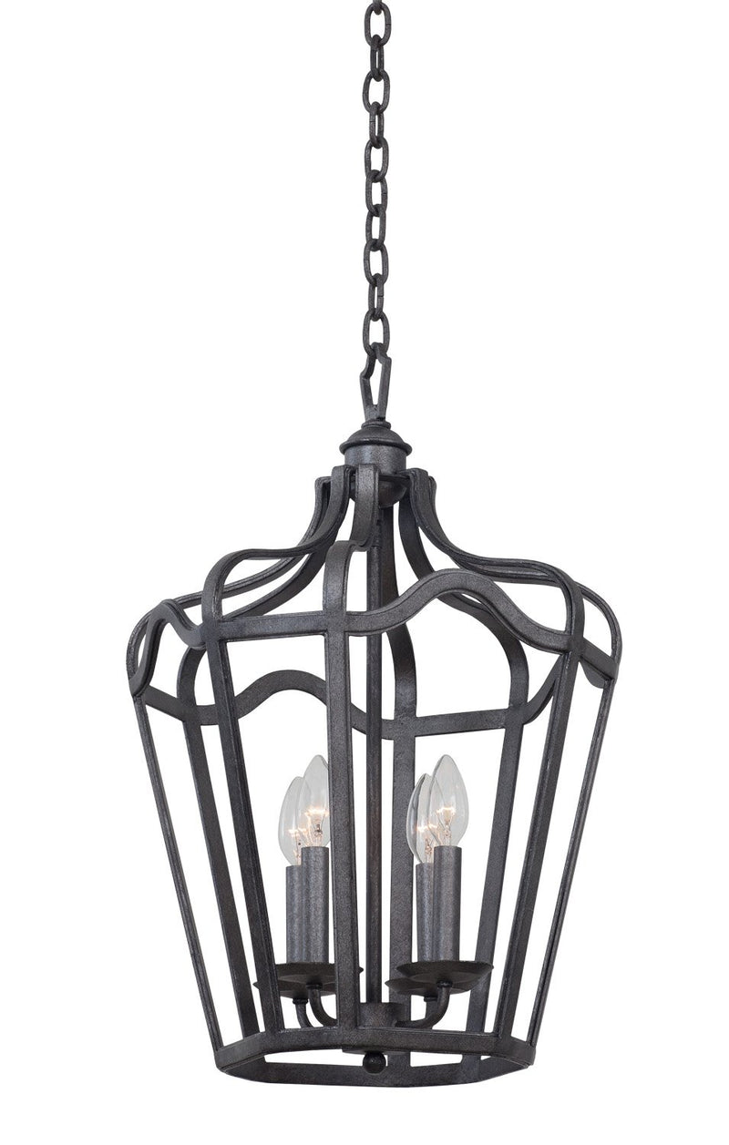Livingston 4-Light Chandelier in Charcoal