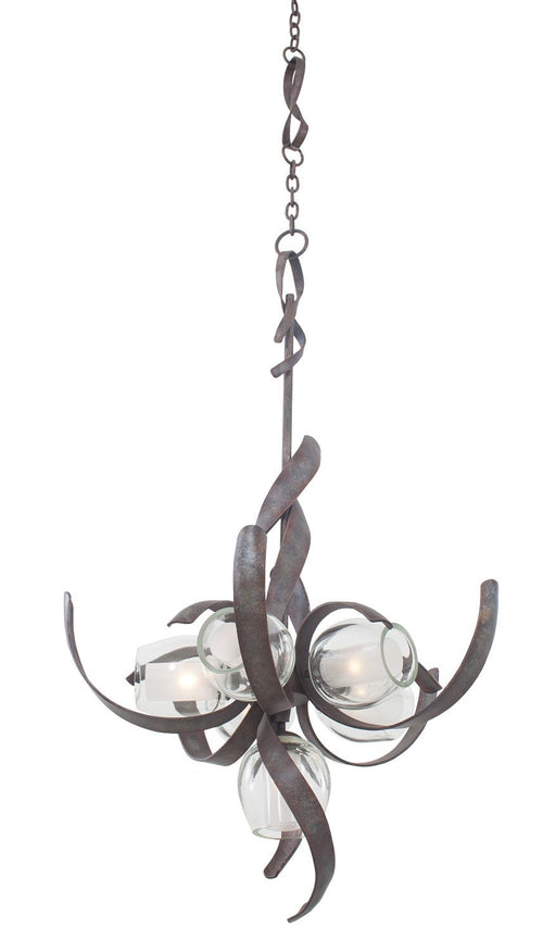 Solana 6-Light LED Chandelier in Oxidized Copper