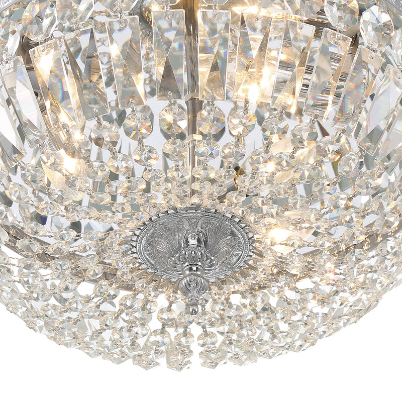 Waltham 3 Light 16" Flush Mount in Polished Chrome