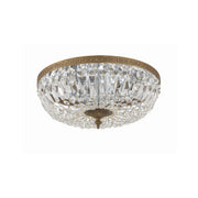 Waltham 3 Light 16" Flush Mount in Olde Brass