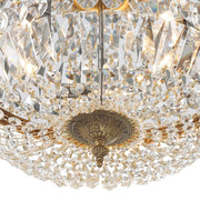 Waltham 3 Light 16" Flush Mount in Olde Brass