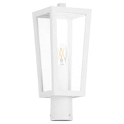 Bravo Outdoor Post Light in White