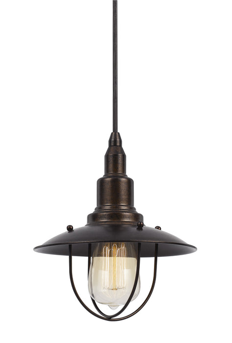 Uni-Pack One Light Pendant In Dark Bronze