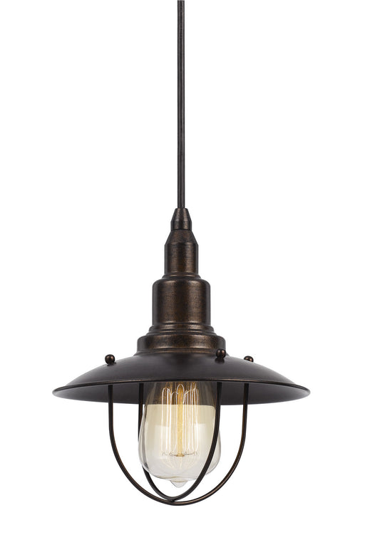 Uni-Pack One Light Pendant In Dark Bronze