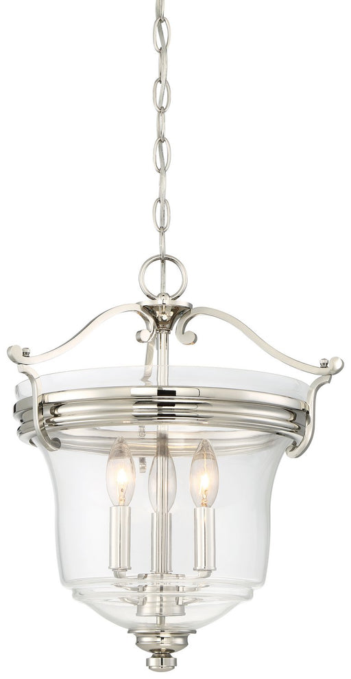 Audrey's Point 3-Light Pendant in Polished Nickel