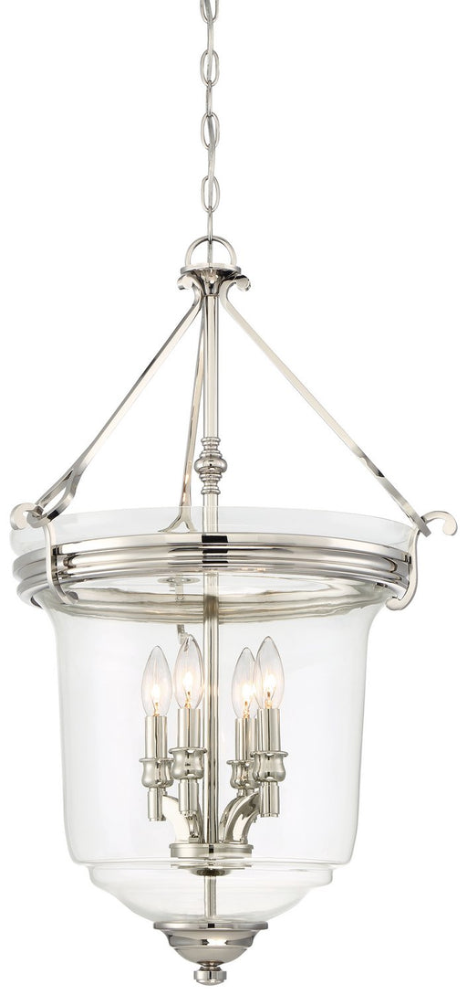 Audrey's Point 4-Light Pendant in Polished Nickel