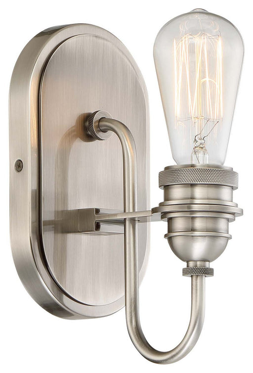 Uptown Edison Bath Sconce in Plated Pewter