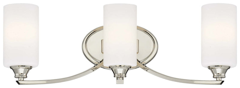 Tilbury 3-Light Bath Vanity Light in Polished Nickel