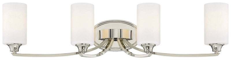 Tilbury 4-Light Bath Vanity Light in Polished Nickel