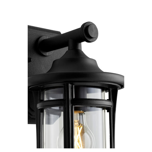 Haley 13" Outdoor Wall Lantern in Textured Black