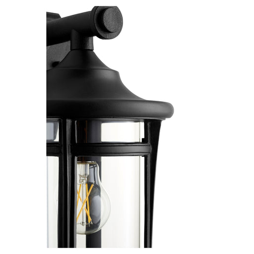 Haley 15" Outdoor Wall Lantern in Textured Black