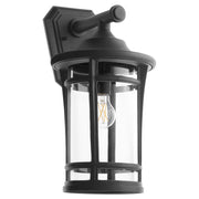 Haley 18" Outdoor Wall Lantern in Textured Black