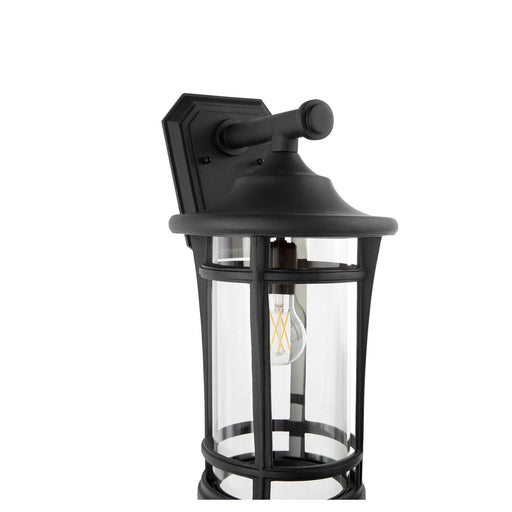 Haley 18" Outdoor Wall Lantern in Textured Black