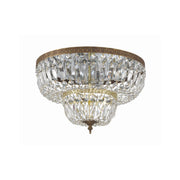 Waltham 4 Light 18" Flush Mount in Olde Brass