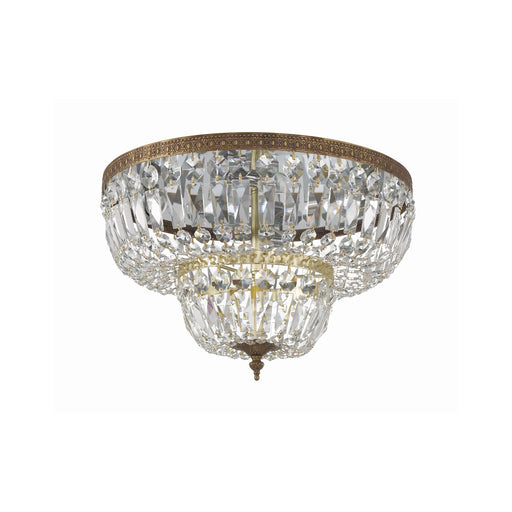 Waltham 4 Light 18" Flush Mount in Olde Brass