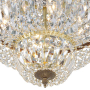 Waltham 4 Light 18" Flush Mount in Olde Brass