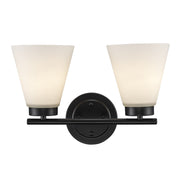 Fifer 2-Light 14.5" Vanity Light in Black