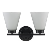 Fifer 2-Light 14.5" Vanity Light in Black
