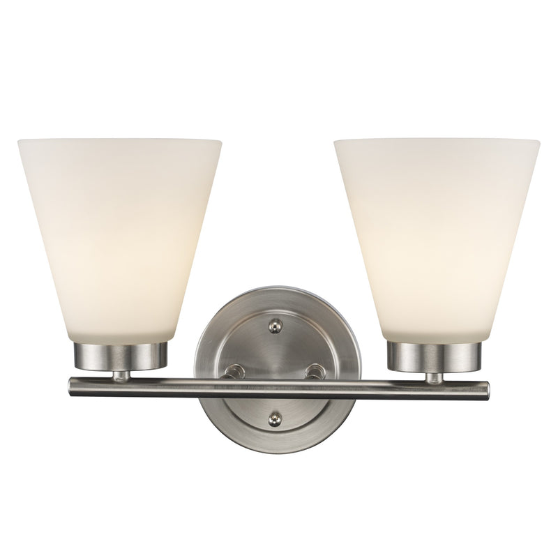 Fifer 2-Light 14.5" Vanity Light in Brushed Nickel