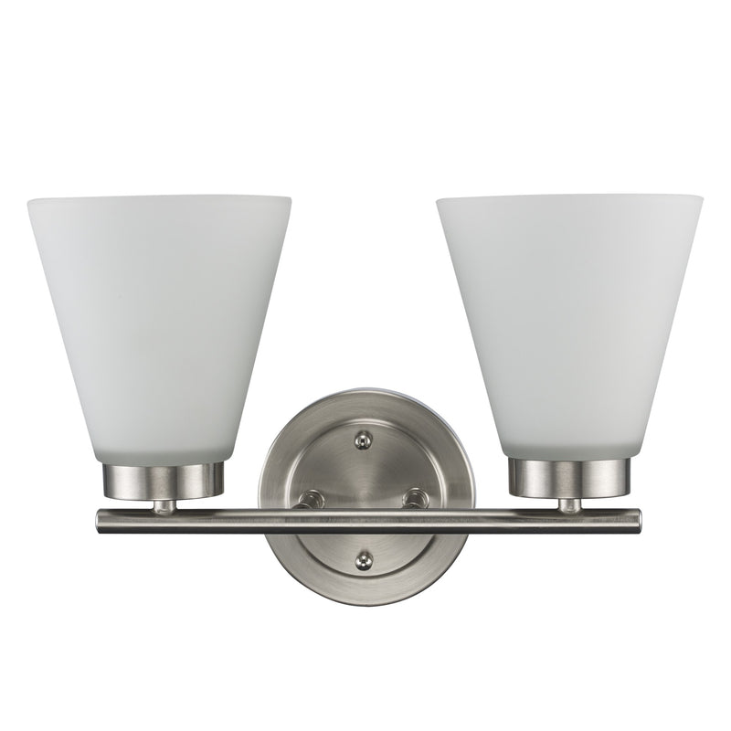 Fifer 2-Light 14.5" Vanity Light in Brushed Nickel