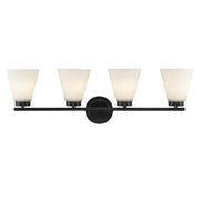 Fifer 4-Light 32" Vanity Light in Black